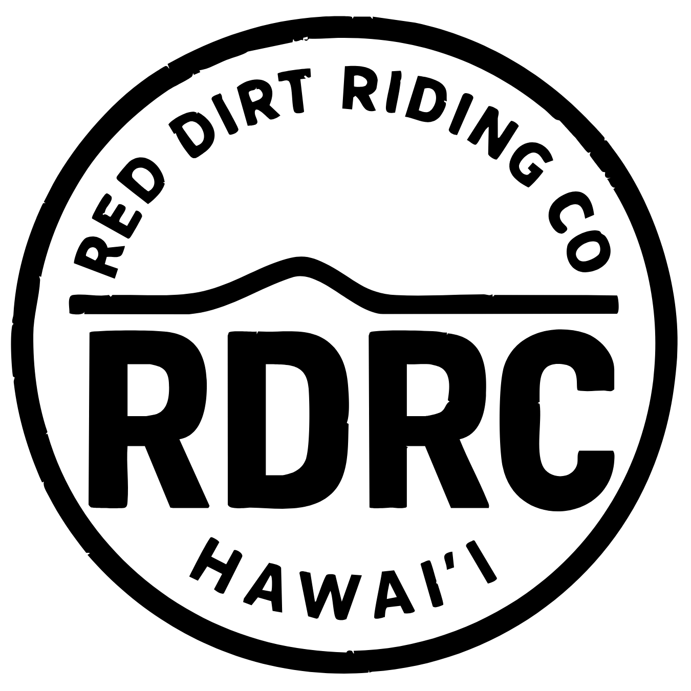 The Red Dirt Riding Co. logo in black.