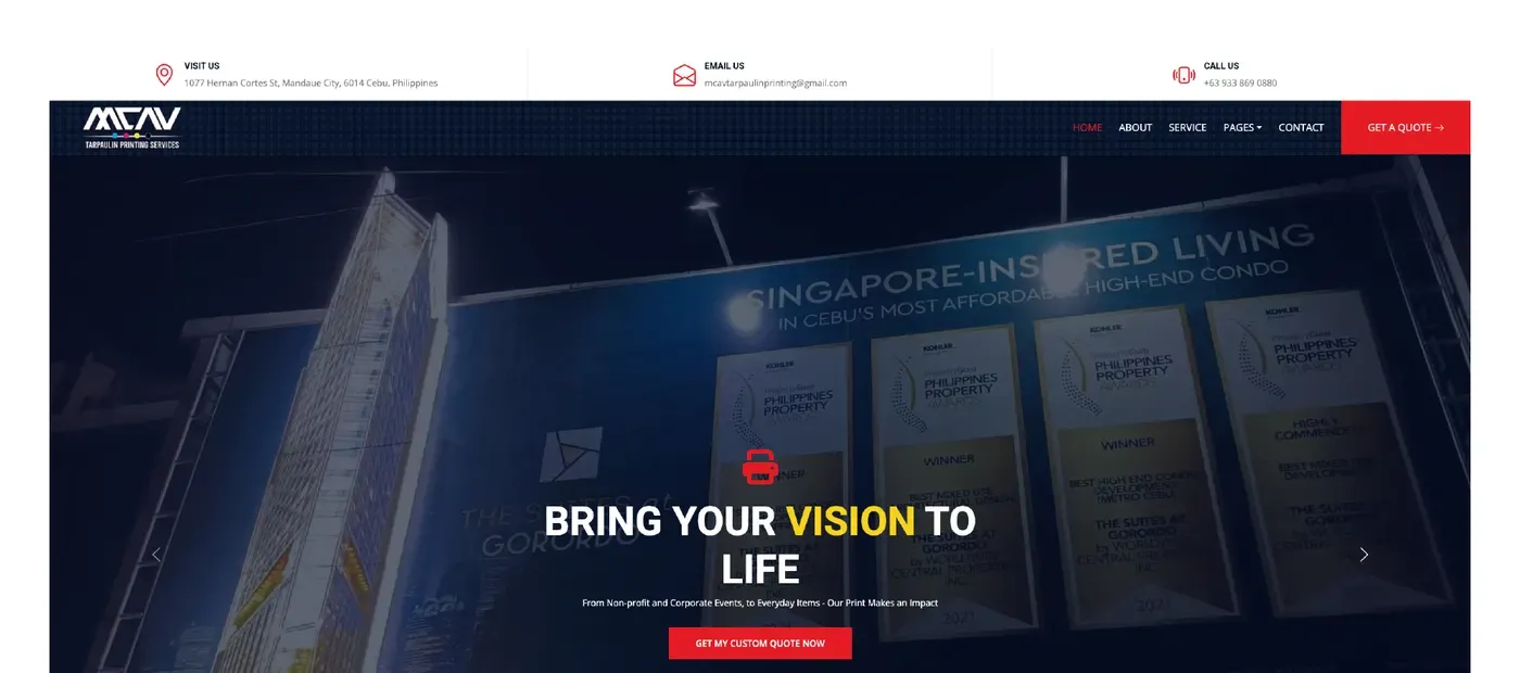 MCAV TARPAULIN PRINTING: Giving a Facebook Business a Real Front Door